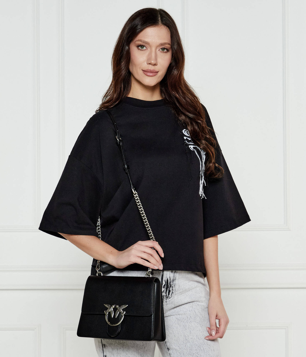 Кожаная сумка-трапеция LOVE ONE Pinko - черный(100066 A0F1)