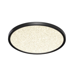 7662/32L MITRA LED SN 555 Светильник пластик/белый/черный LED 32Вт 3000/4000K D400 IP40 OMEGA BLACK