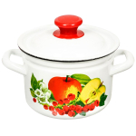 Кастрюля сталь, эмал, 2 л, с крыш, Керчь, 41704-102/6, в асс