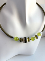 Комплект украшений из муранского стекла: колье, серьги