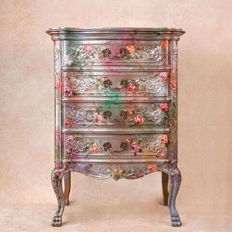 Винтаж: Комод с ручной росписью