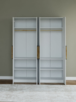 Шкаф распашной, 160х50х220, Дарни, с дубовыми ручками, четырехдверный, Dipriz