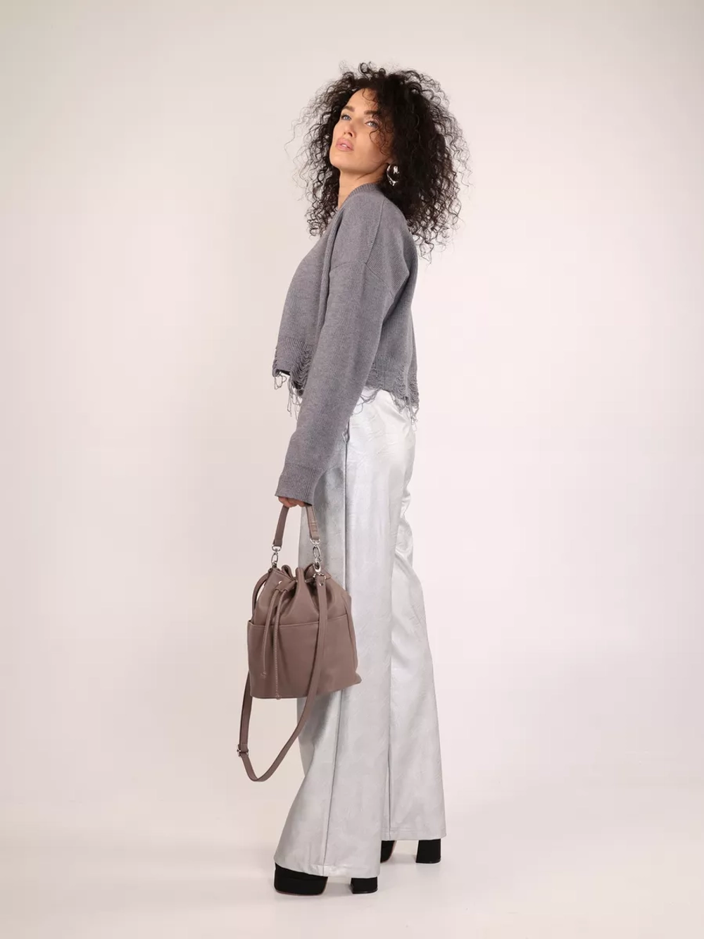 сумка через плечо тоут средняя мешок