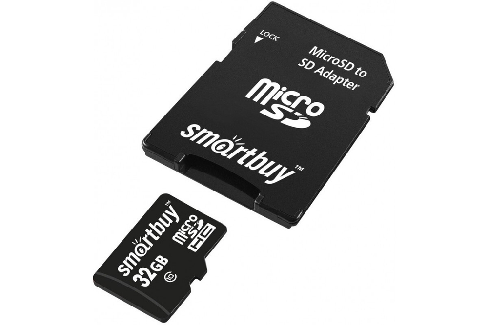 Карта памяти Smartbuy microSDHC Class 10 (10/10MB/s) 32GB + ADP (LE)