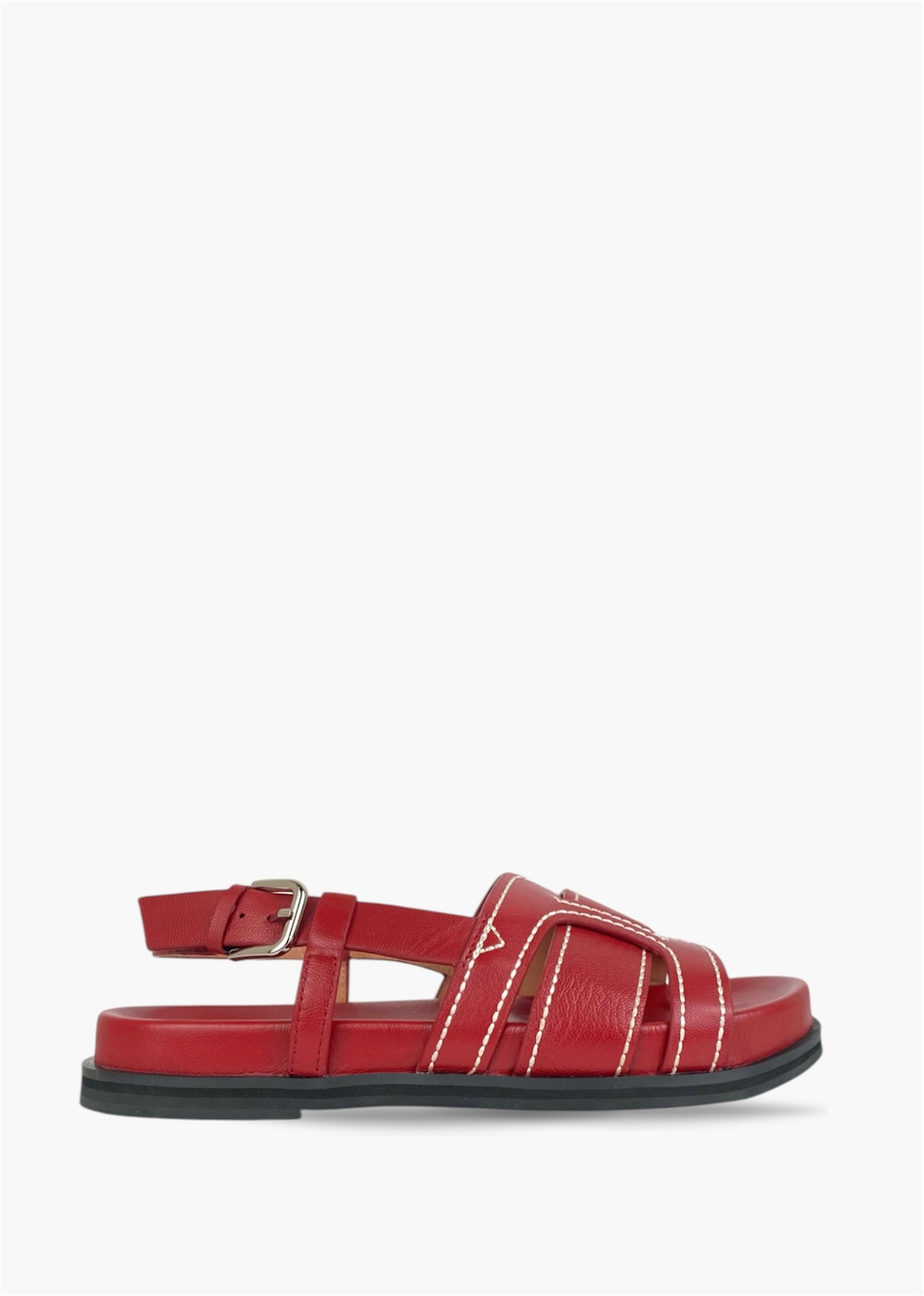 HOLLY FLAT 763Z40VK dk.red-25L Женские сандалии