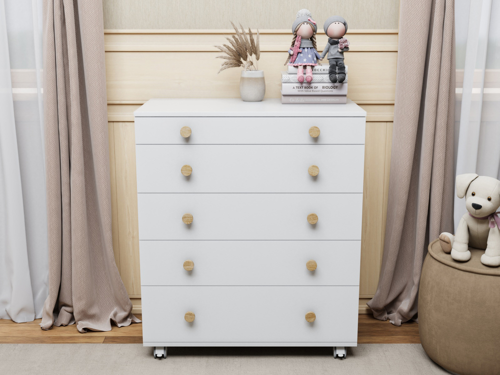 Комод Идеальный с пеленальным столиком цвет белый