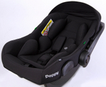 Детская коляска Peppy Tecla 3 в 1 с автокреслом Rise Shadow Black Chrome Edition (Черный)