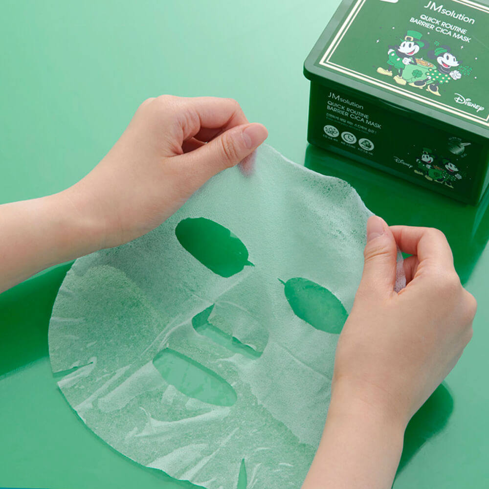 Набор успокаивающих масок с центеллой JMsolution Quick Routine Barrier Cica Mask 30 шт