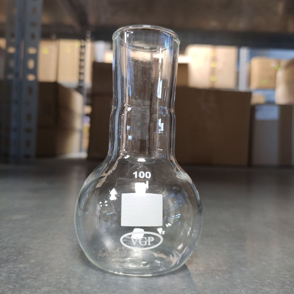 Колба плоскодонная , ТС , на 100 мл d=34 мм (1712),П-3, Казань, 1шт.