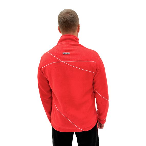 Кофта флисовая на молнии Scorpena Collection красная