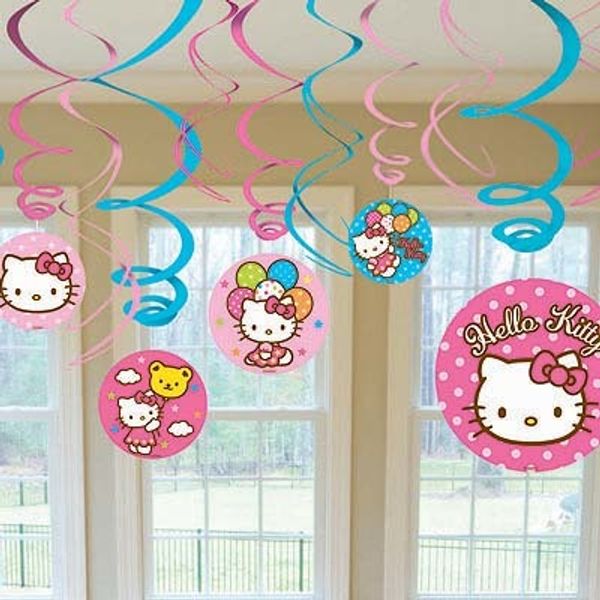 Спираль фольг Hello Kitty 46см 60см 12шт