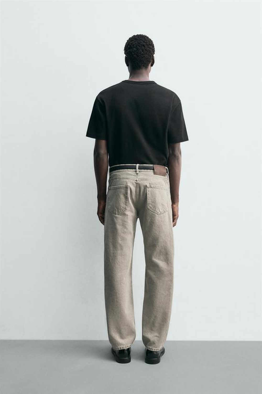 ZARA ДЖИНСЫ REGULAR FIT, СЕРО-КОРИЧНЕВЫЙ