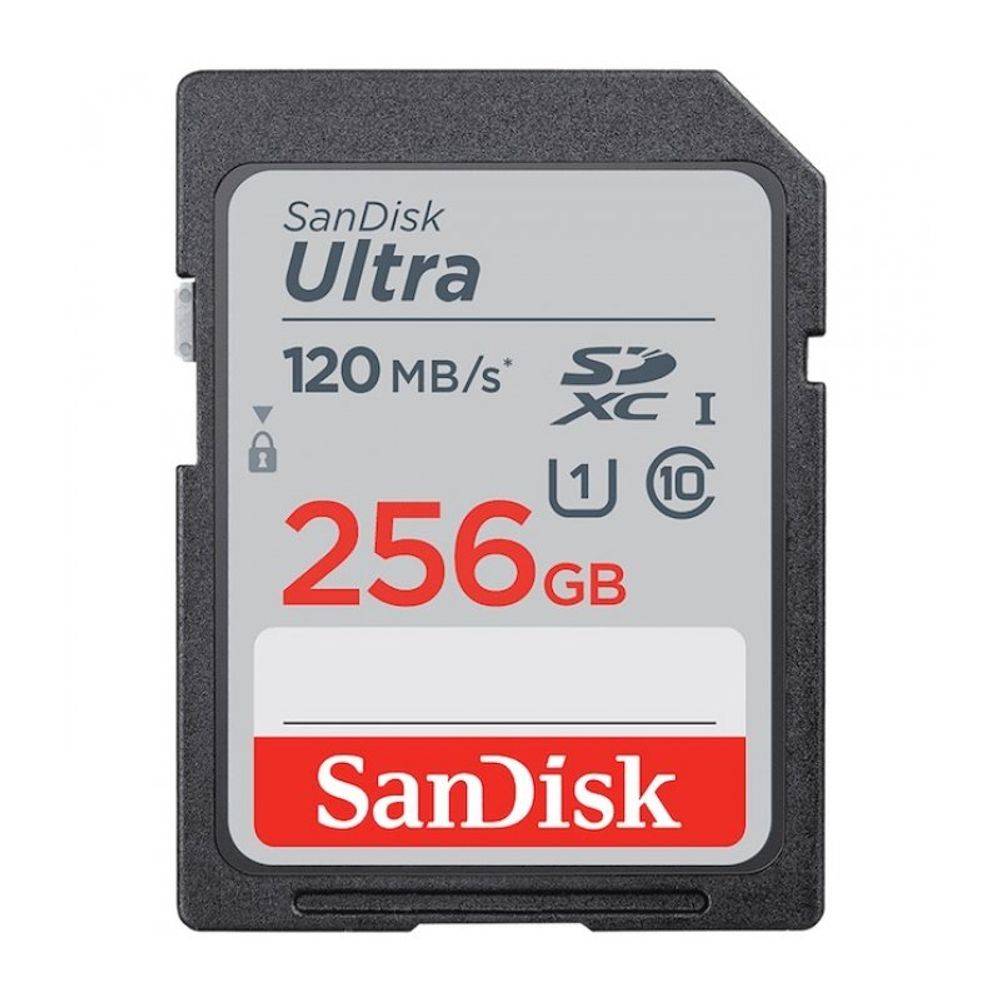 Карта памяти SanDisk SDXC 256 GB 120 MB/s Ultra 10 class