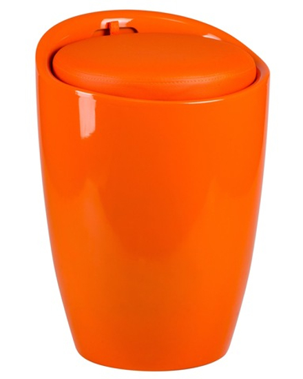 Табурет с местом для хранения LM-1100, оранжевый