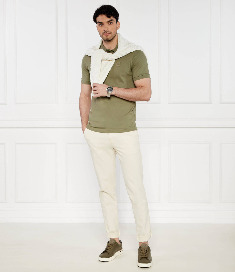 Поло Passenger BOSS ORANGE - хаки(50507803)