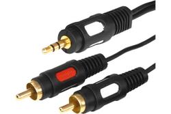 Шнур REXANT Стерео 3,5 мм - 2 RCA, длина 3 метра 17-4234