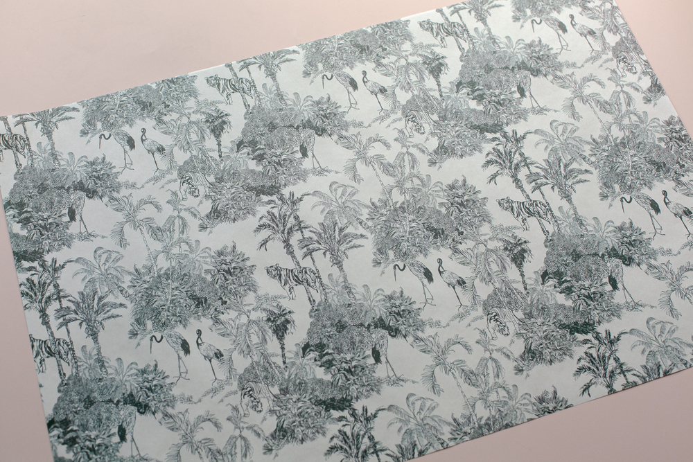 Бум-46 бумага (43х64 см) Журавли (цена за упаковку 20 листов)