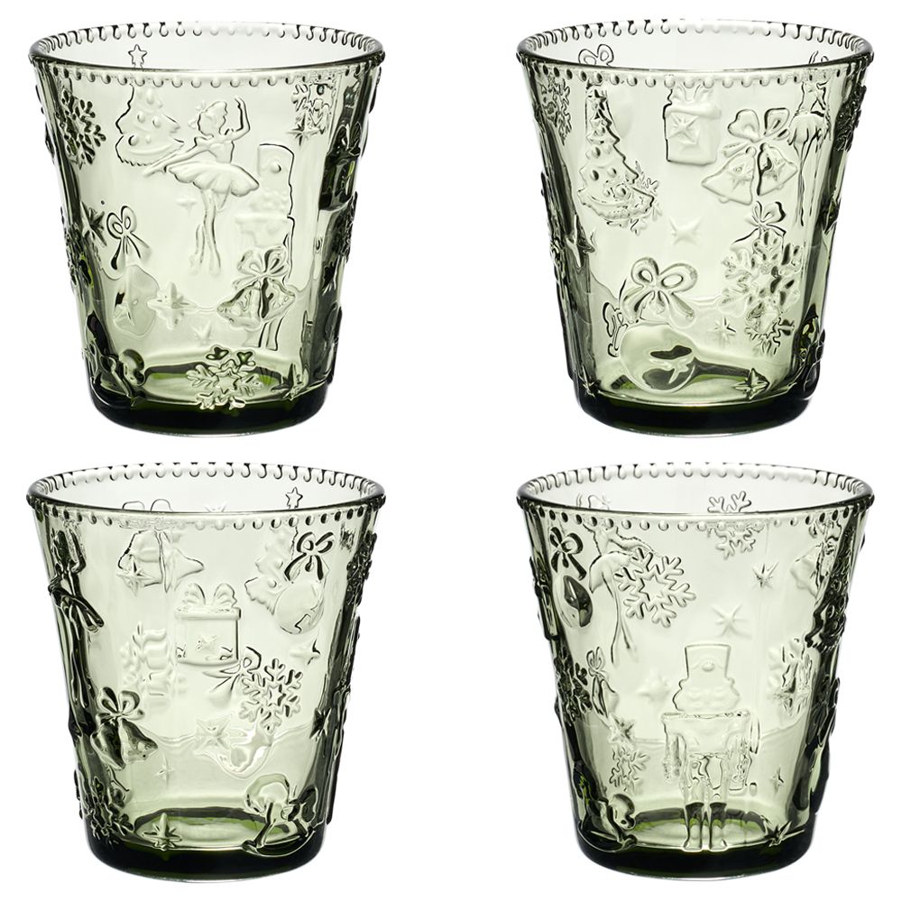 НАБОР СТАКАНОВ "ЩЕЛКУНЧИК" GREEN, 4 ШТ/280 МЛ