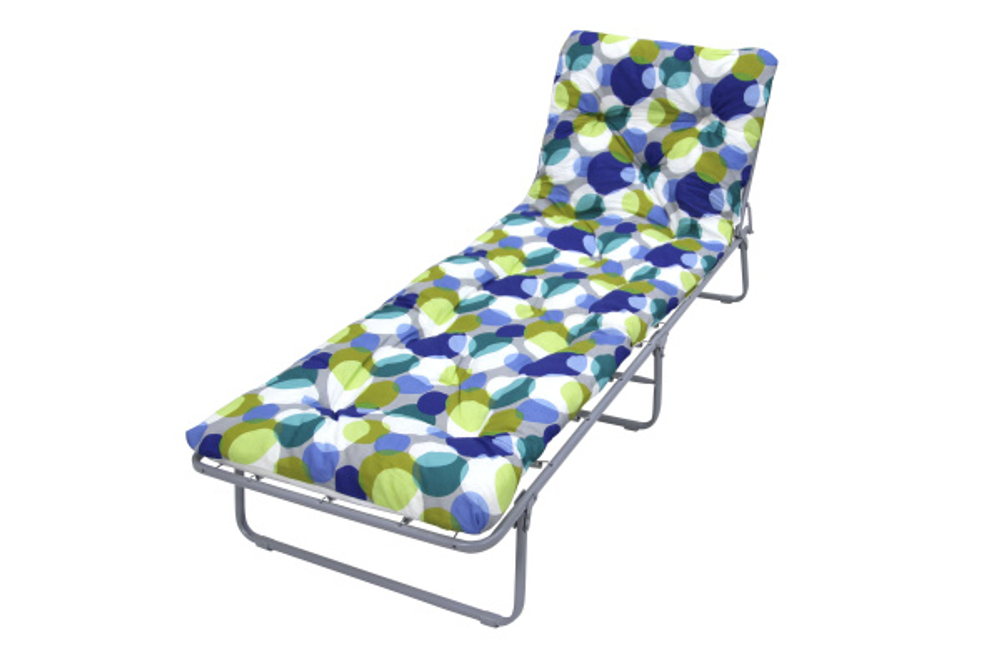 Кровать раскладная Стефания мягкая крошка гофрокартон арт.с88а/44 (цвет ткани разноцветный рис.круги (1 шт. в уп.)