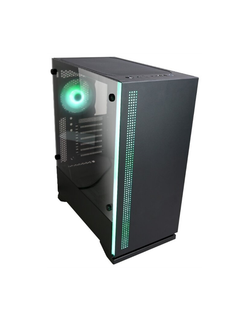 Корпус ZALMAN S5, ATX, BLACK, WINDOW, 2xCOMBO (3.5" or 2.5"), 4x2.5", 2xUSB2.0, 1xUSB3.0, FRONT 1x120mm, REAR 1x120mm RGB