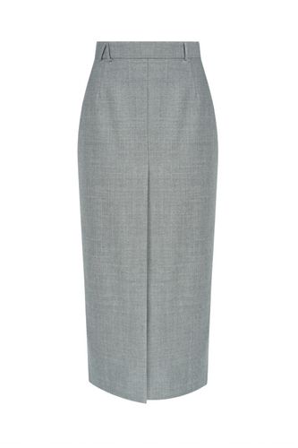 Юбка карандаш светло серая