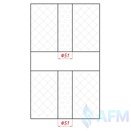 Глушитель универсальный нерж., набитый, камера 4.4.53.540 "AFM"