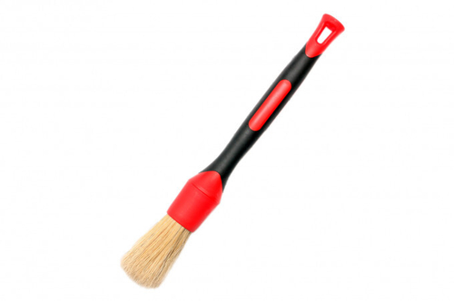 Glosswork Premium Detailing Brush Кисть с прорезиненной ручкой 29мм натуральный ворс белый