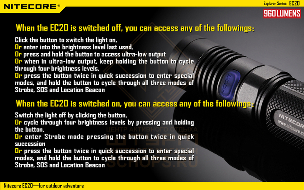 Фонарь Nitecore EC20