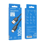 Кабель TypeC - TypeC BOROFONE BX93 100W (черный) 1м