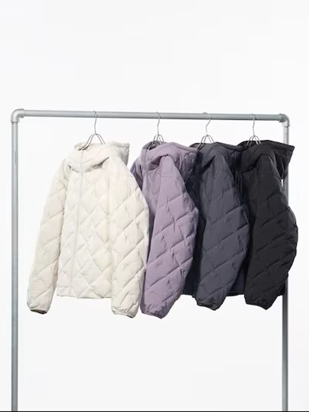 UNIQLO КУРТКА С КАПЮШОНОМ, ГОЛУБОЙ