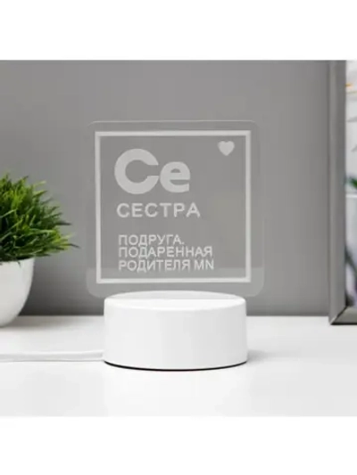 Светильник «Сестра» LED RGB от сети RISALUX