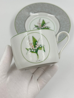 Чайная пара Ландыши Christian Dior (трещина)