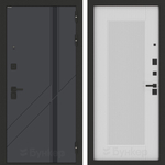 Входная дверь Бункер BN-12 - 30 Белый софт рельеф