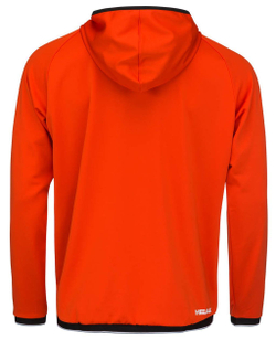 Мужская кофта теннисная Head Topspin Hoodie M - tangerine/print vision
