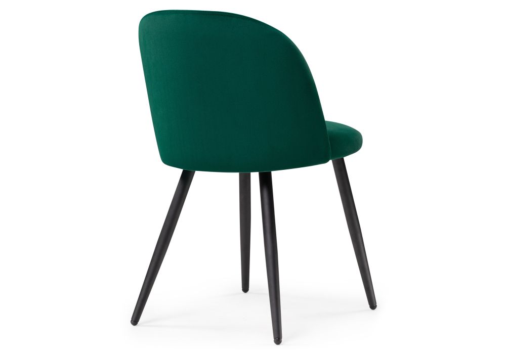 Стул на металлокаркасе Gabi 1 dark green / black