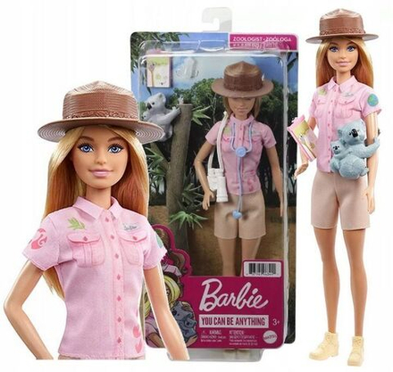 Кукла Mattel Barbie Карьера - Кукла Барби-Зоолог с фигуркой коалы и аксессуарами GXV86