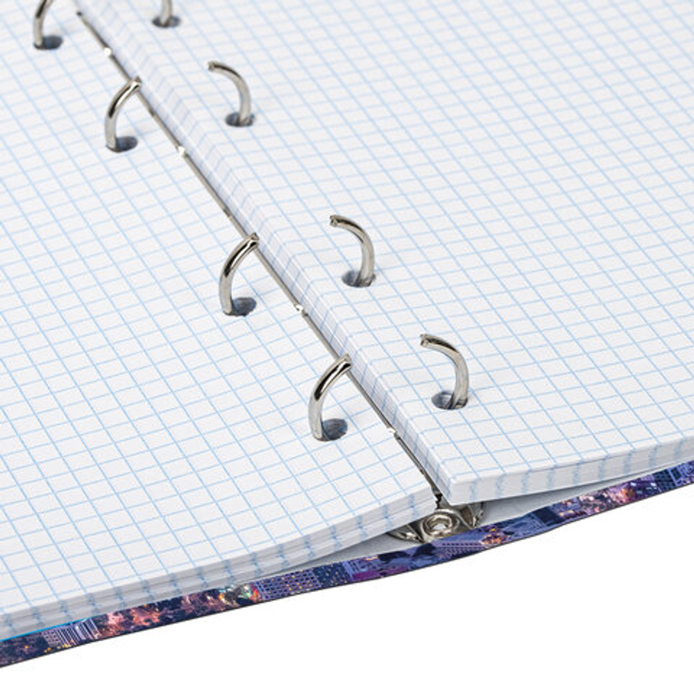 Тетрадь на кольцах А5 175х215мм, 120л, твердый картон, клетка, BRAUBERG, Travel, 404080