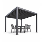 Пергола алюминиевая Cronon Nova 3х3 м, графит