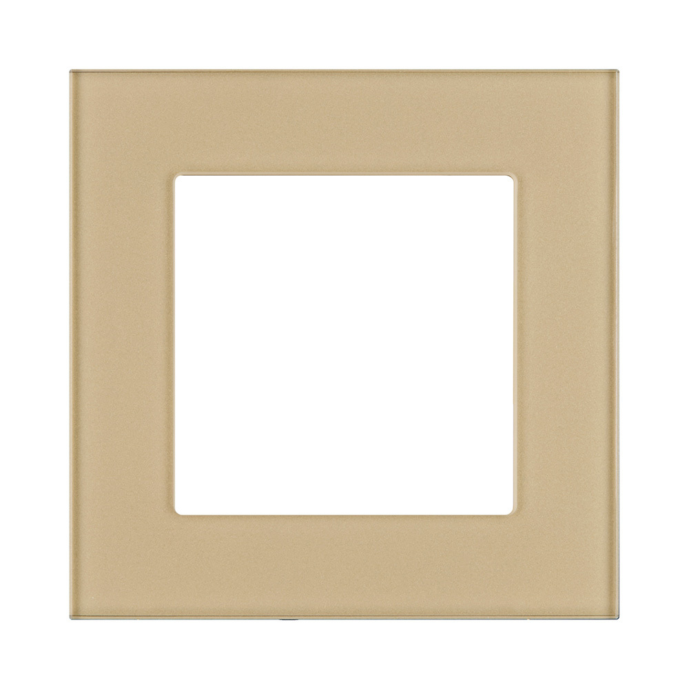 Рамка 1-постовая, стекло золотой Kollinger Asthetik AS1GD