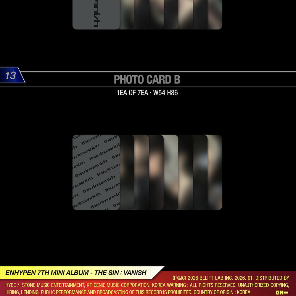 Альбом ENHYPEN - THE SIN : VANISH (предзаказ от Apple Music)