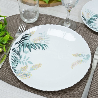 Тарелка плоская 24см Oasis, стеклокерамика