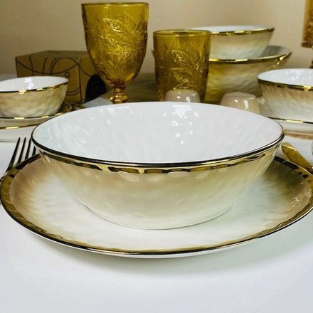 Lenardi 122-137 Набор из 2 салатников 20,5х8см TORONTO CREAM в под.уп.(х12)Фарфор