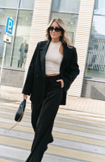 Брюки на резинке с гульфиком