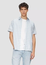 Рубашка с коротким рукавом в клетку и нагрудным карманом s.Oliver