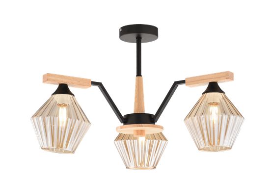 5092/3 BK+WOOD (4) Люстра (RL)