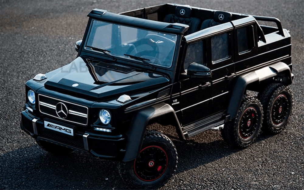 Электромобиль детский "Mercedes-Benz G63-AMG 4WD" шестиколёсный,  чёрный, 12V