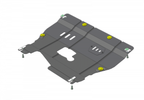 Защита картера Двигателя, КПП. 2 мм, Сталь. для Alfa Romeo 166 1998-2007 MOTODOR.05901
