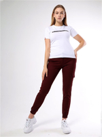 Брюки карго женские бордо Город Горький