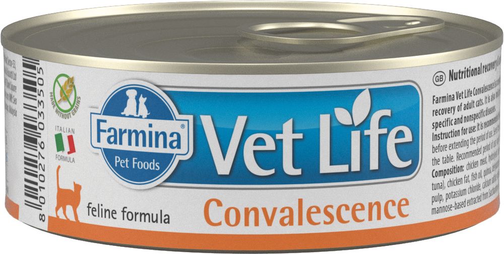 Farmina VetLife 85г конс. Convalescence  для кошек в период восстановления (выздоровления)