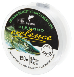 Леска монофильная Salmo Diamond EXELENCE FLUORO COATED Clear 150/034
